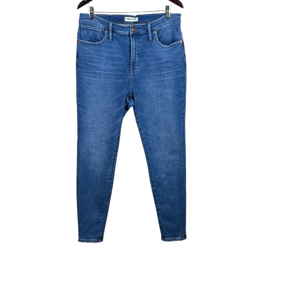 Madewell Jeans Womens 33 Blue 9" Mid Rise Skinny Stretch Medium Wash‎ Denim